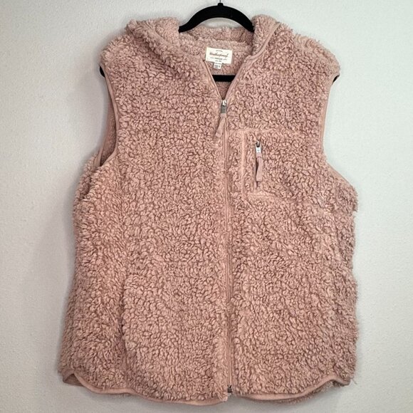 NWOT Weatherproof Vintage Women's Hooded Sherpa Vest Size XXL Rose‎ Pink - Picture 2 of 4